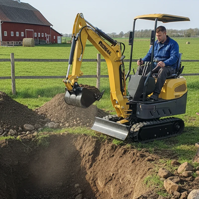 

Customized Chinese Mini Hydraulic Crawler Excavator Mini Excavator Ranch Orchard 1.2 ton mini digger