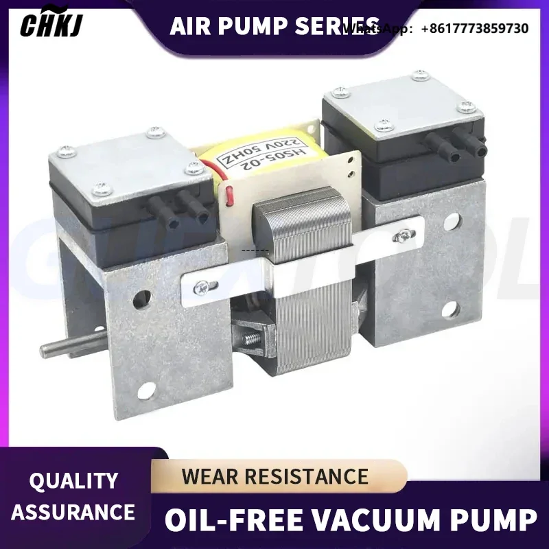 

CHKJ 110V/220V small 12V high positive and negative pressure Vacuum Pump Double Head Diaphragm Pump Micro Air Pump