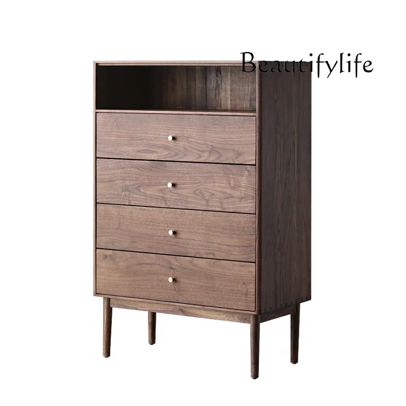 

A North American Black Walnut Locker Simple Nordic Solid Wood Simple Home Designer Advanced