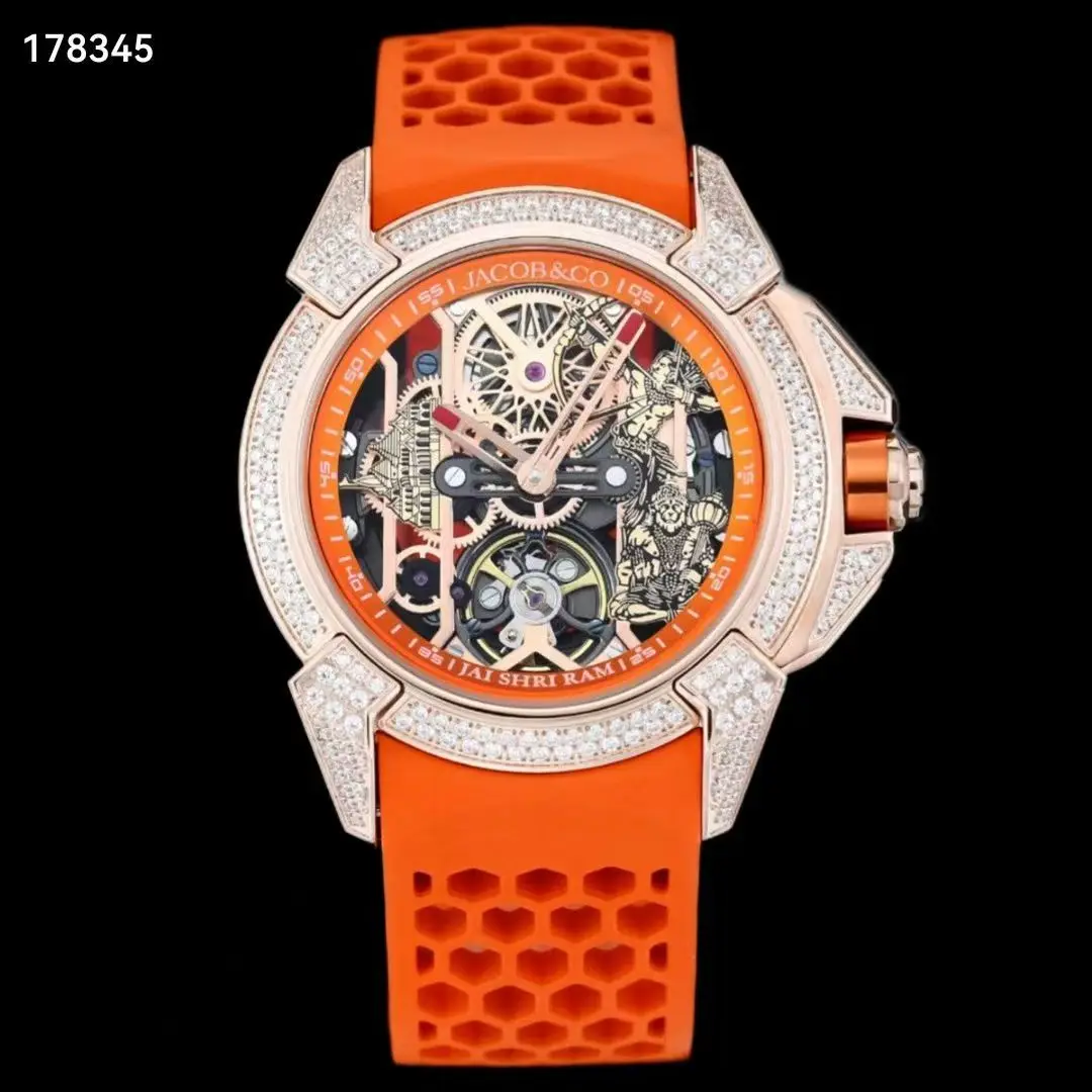 완전 자동 남성용 기계식 시계 44mm EPIcx 오픈워크 시계 남성용 시계 한정판 방수