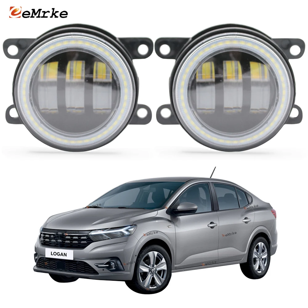 

Fog Lights Assembly Lens for Dacia Sandero / Sandero Stepway Renault Logan Taliant 2020 2021 Angel Eye DRL Daytime Running Lamp