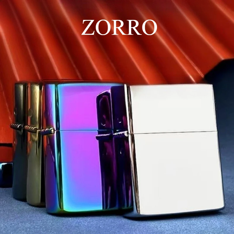 Zorro New 902 Kerosene Lighter   Windproof Brass Lighters Old Vintage Sanding Wheel Lighters  Men's Gift Smoking Accessories