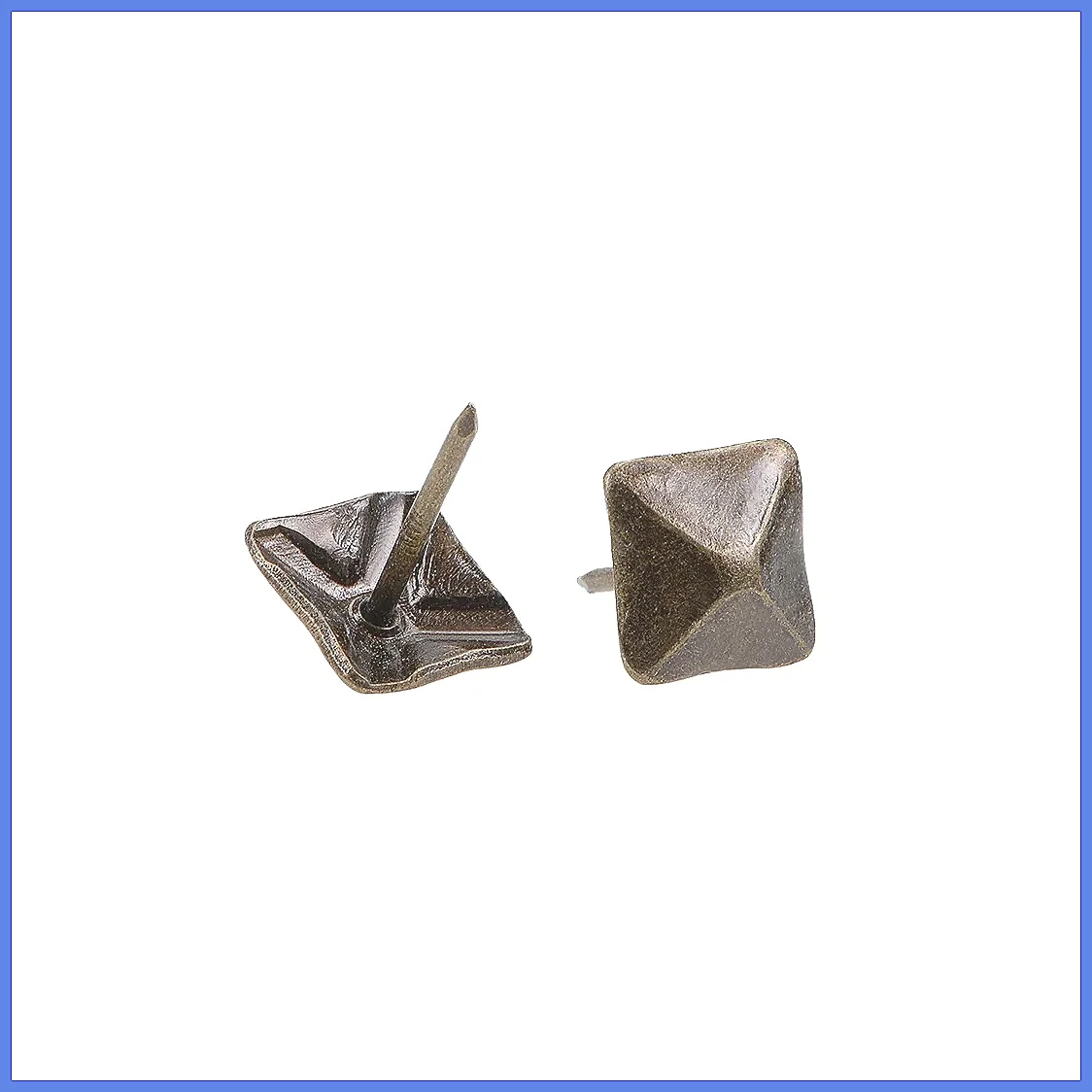 Antique Bronze Square Head Upholstery Nails Tacks 12mm 18mm 30mm Furniture Pins Decorative Trim 60pcs