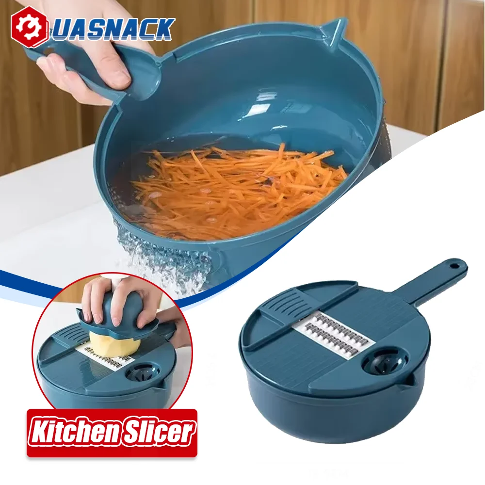 

Multifunctional Vegetable Slicer Kitchen Potato Slicer Kitchen Shredder for Potatoes Vegetables Fruits Turnips Onions