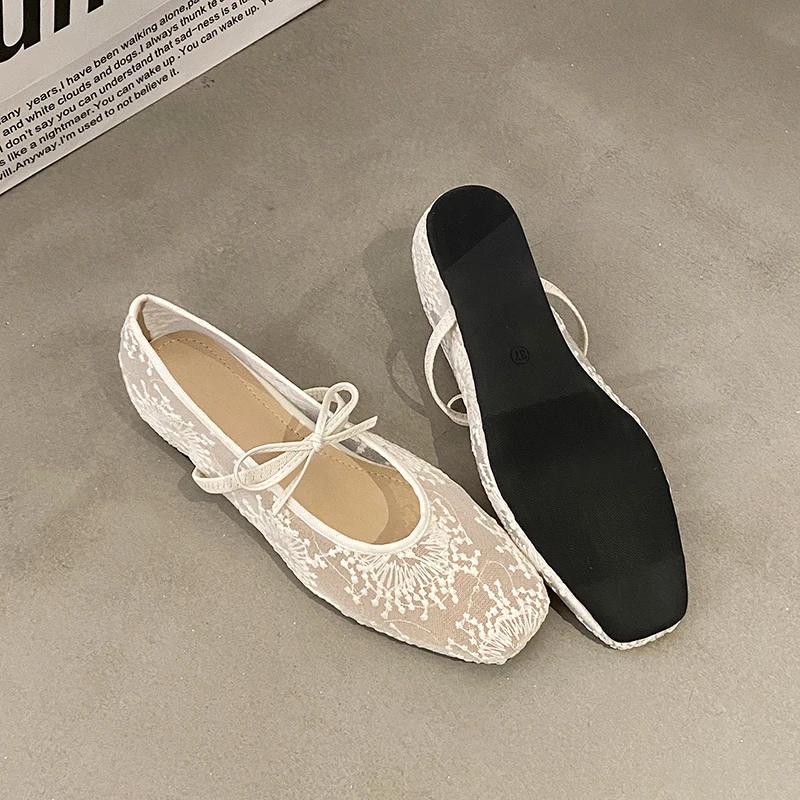 Luxury brands MS Hollow Sandals Women Flats Shallow New Beach Shoes Comfort Retro Female Flat shoes