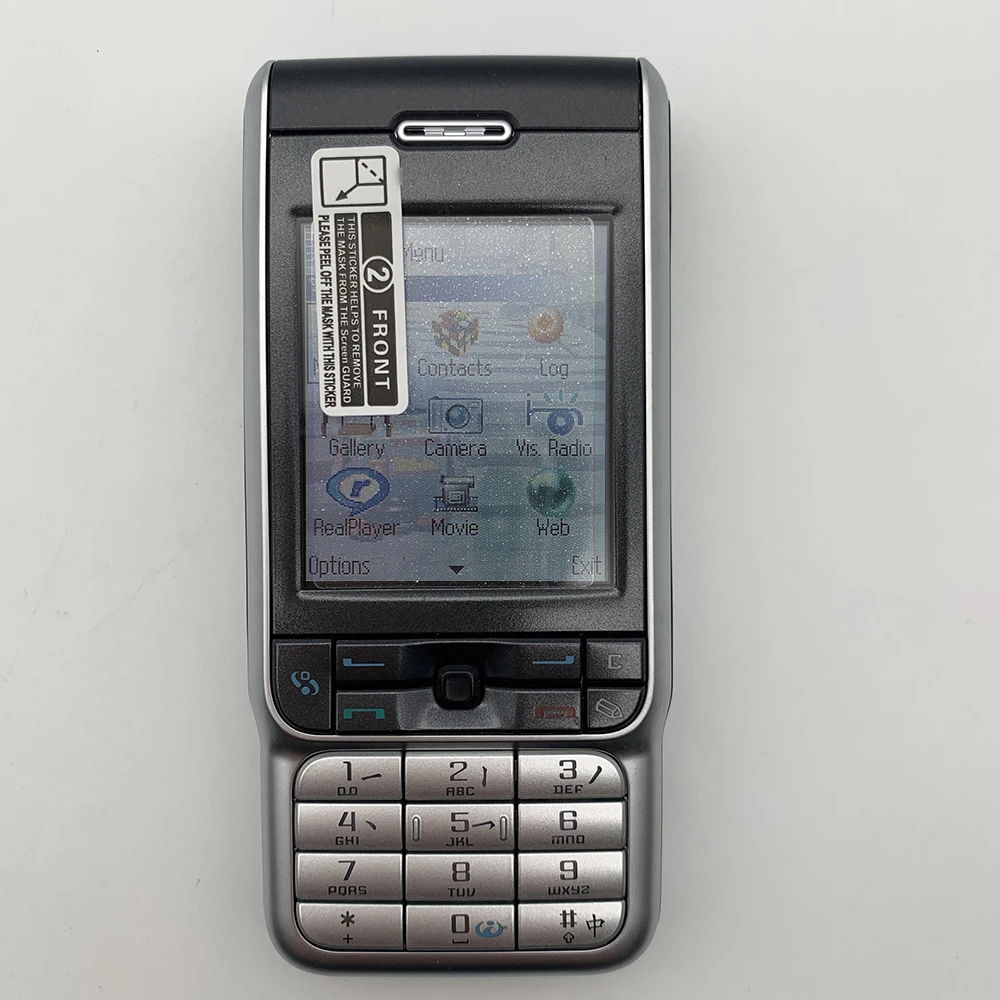 Camra-Téléphone portable 3230 d'origine débloqué, haut-parleur, russe, arabe, hébreu, clavier anglais, fabriqué en Finlande, livraison gratuite