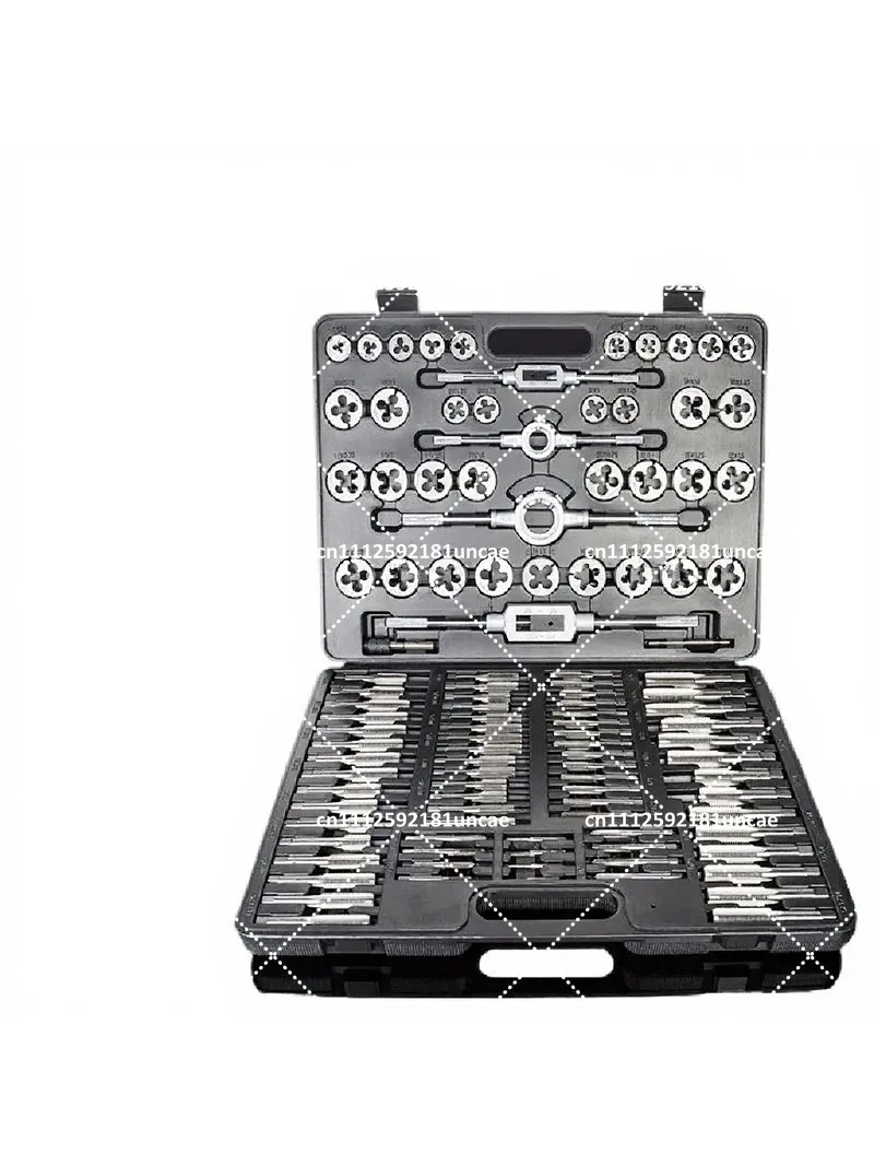 110-Piece Metric Tap and Die Set, High-Speed Steel, Titanium Coated for External & Internal Thread Cutting