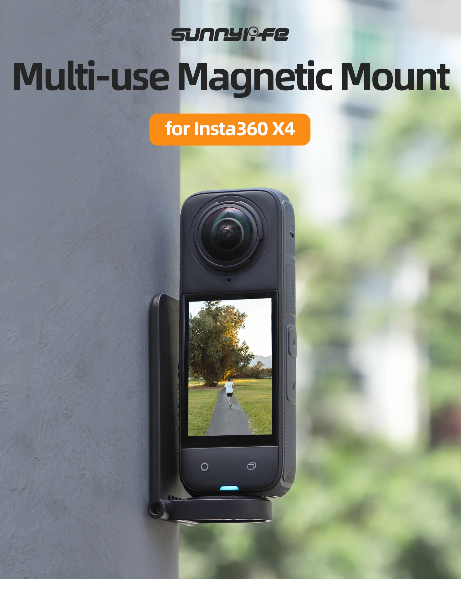 For Insta360 X4 Magnetic Mount Base Angle Adjustable Multifunctional Desktop Base Accessories