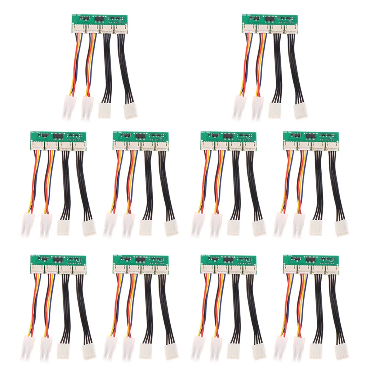 2025+ 10X 12V 4-in-1 Square 4Pin Fan Simulator Emulator Special for Antminer S19k Pro Fan Spoofer Dummer
