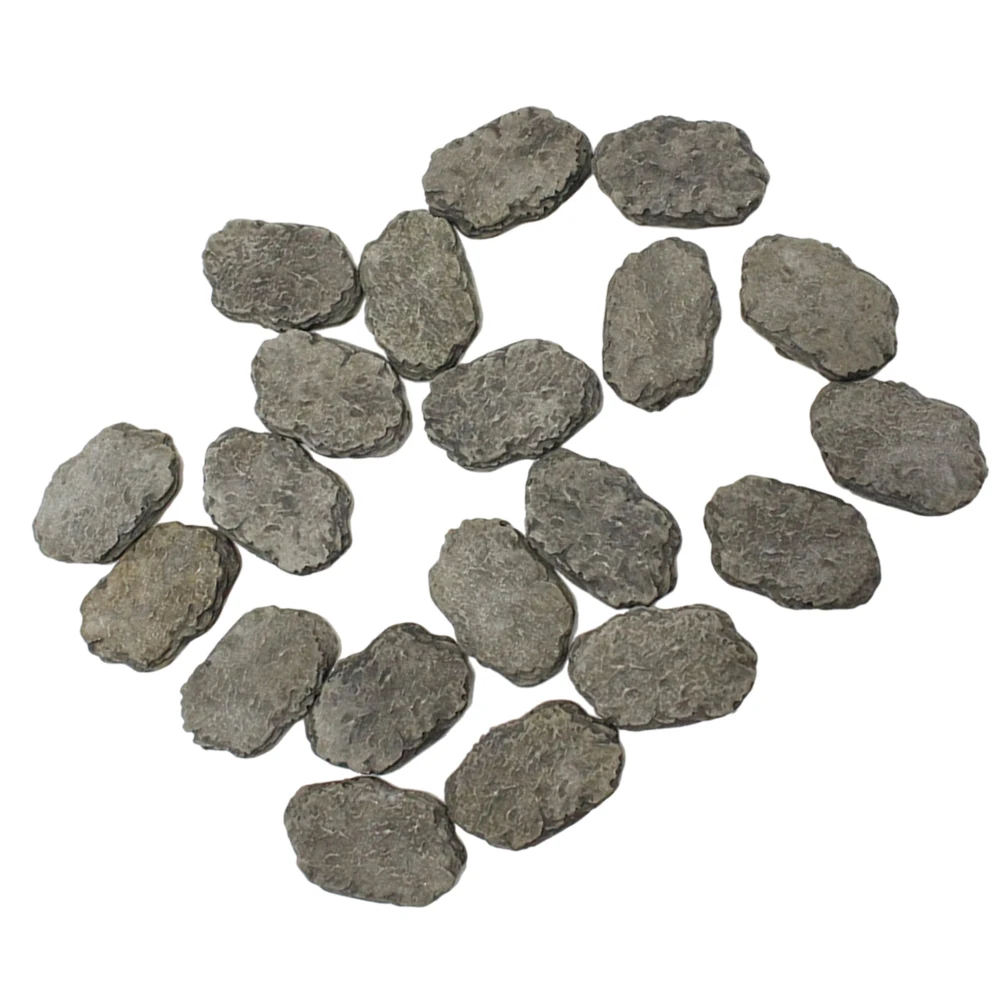 

20PCS Miniature Stepping Stone Micro Landscape Resin Rock Decorations Stepping Stone Diy Mini Bonsai Decor Fairy Garden