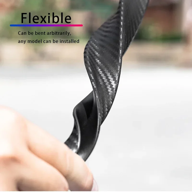 Multi Size Carbon Fiber Patterned Car Wheels Tire Arches General Car Wheel Fenders Horn Arches Decorative Lips Extended Protect