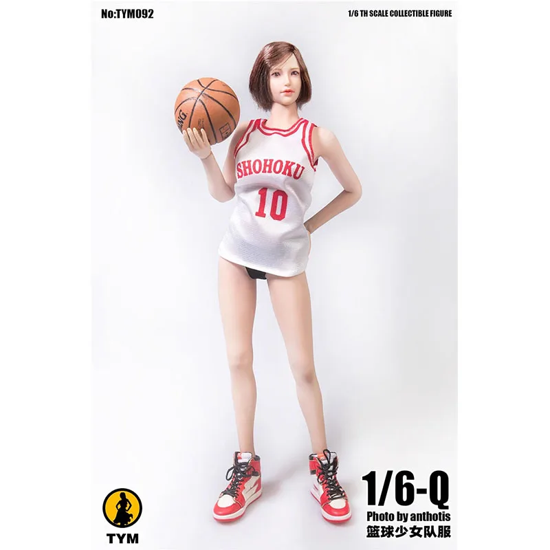 In Stock TYM092 1/6 Scale Fashion Trend Handsome Female Soldier Basketball Uniform Fit 12inch Action Figure Model Toys