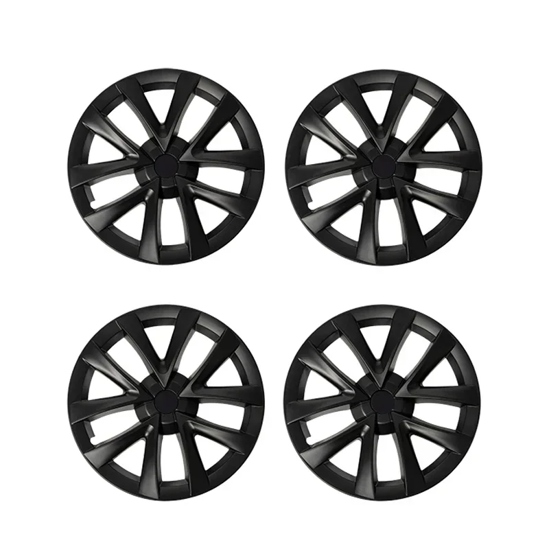 4PCS Car HubCap 18-Inch Plaid Performance Replacement Wheel Cap Automobile Hub Cap Full Rim Cover For Tesla Model 3 2019-2023