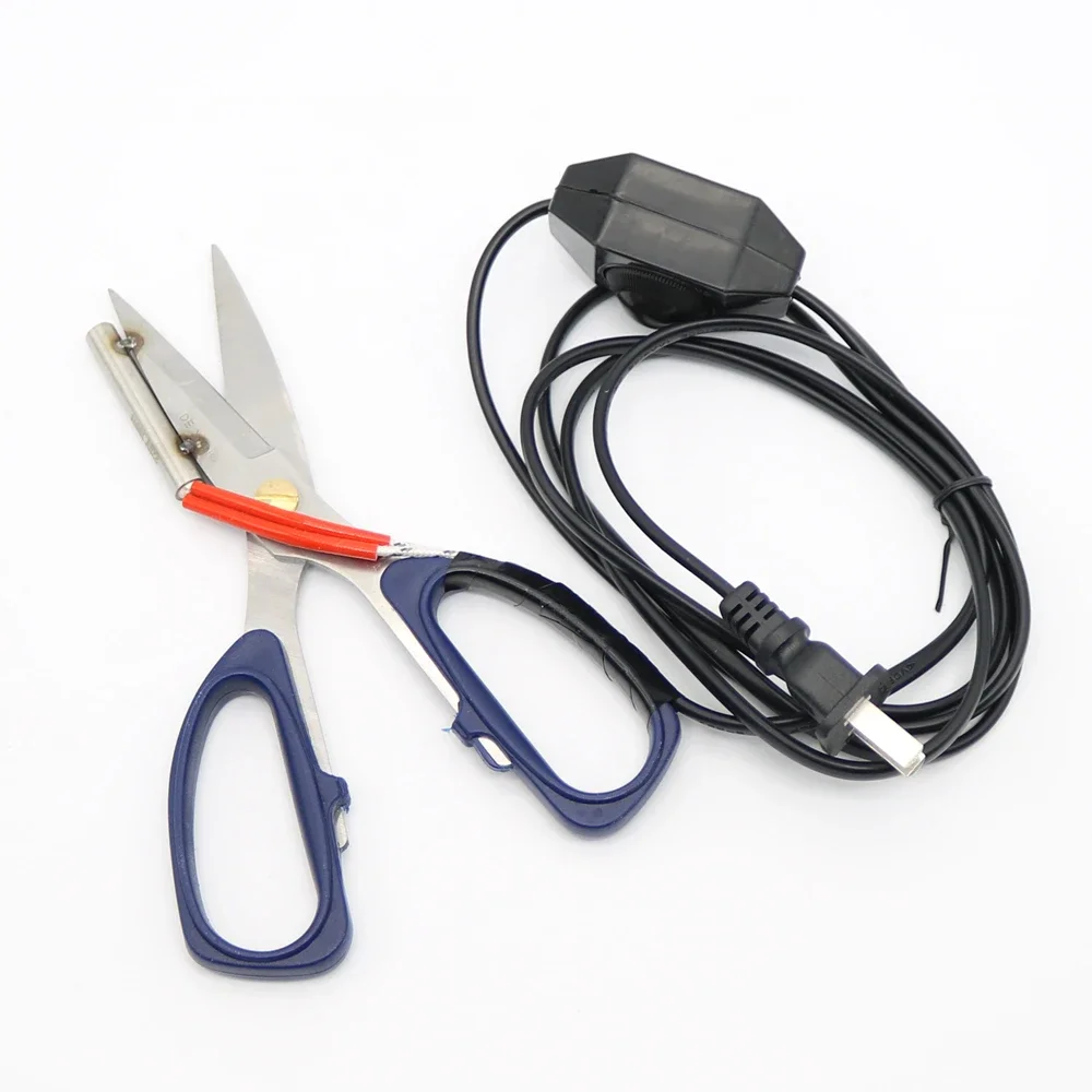 220V Electric Heating Tailor Scissors with Switch Controller for Cloth Cutting