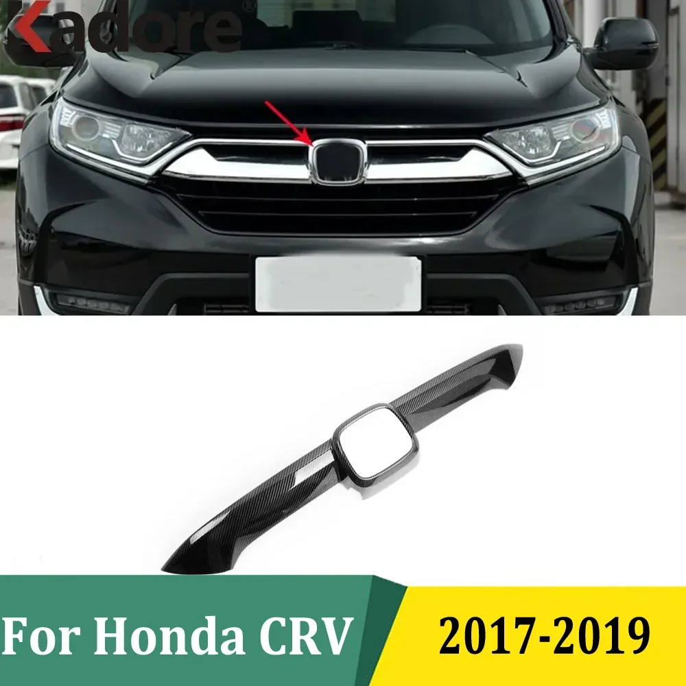 

Для Honda CRV CR-V 2017 2018 2019, хромированная передняя решетка с логотипом, гоночные решетки вокруг рамок, украшения, внешние аксессуары для автомобиля