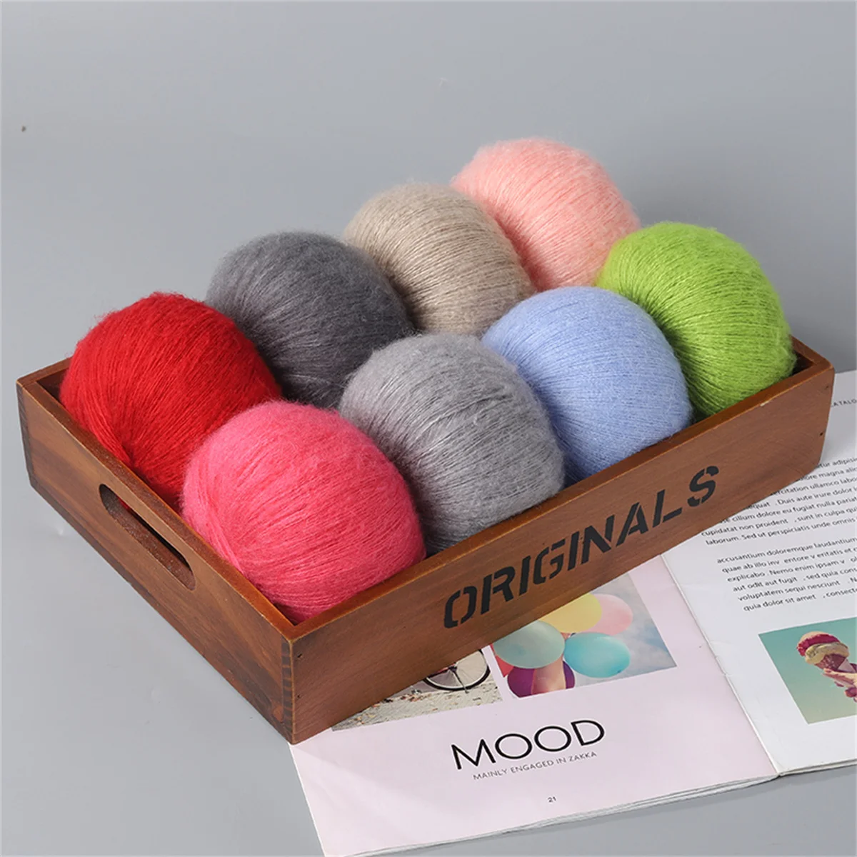 50g Mohair Silk Wool Yarn for Hand Knitting