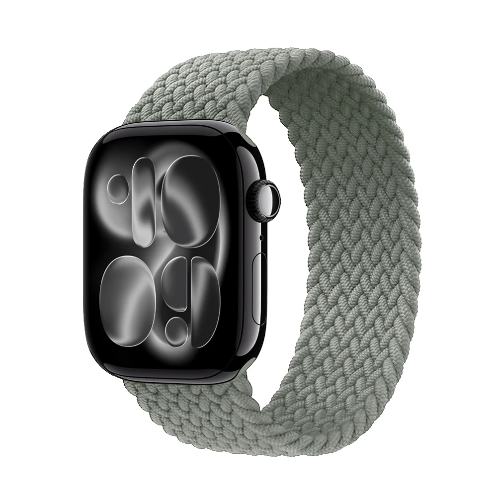 مضفر حلقة منفردة ل سوار ساعة يد آبل 2026 11 10 9 7 8 SE 6 الترا 3 49 مللي متر 46 مللي متر 42 مللي متر 44 مللي متر 41 45 مللي متر سوار كوريا iWatch الأشرطة