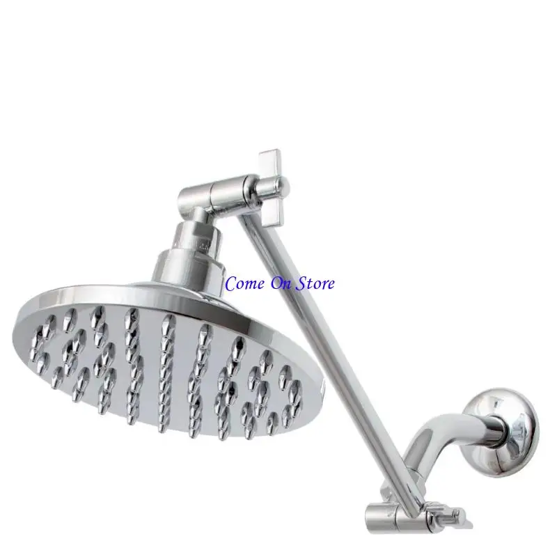 M6CF Stainless Steels Rainfalls Shower Head Extension Arm Adjustable Height Holder