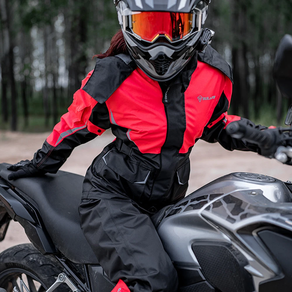 

Waterproof Motorcycle Rider Raincoat Suit Set for Men Women Reflective Light Raincoat For Riding Jacket Pants Set