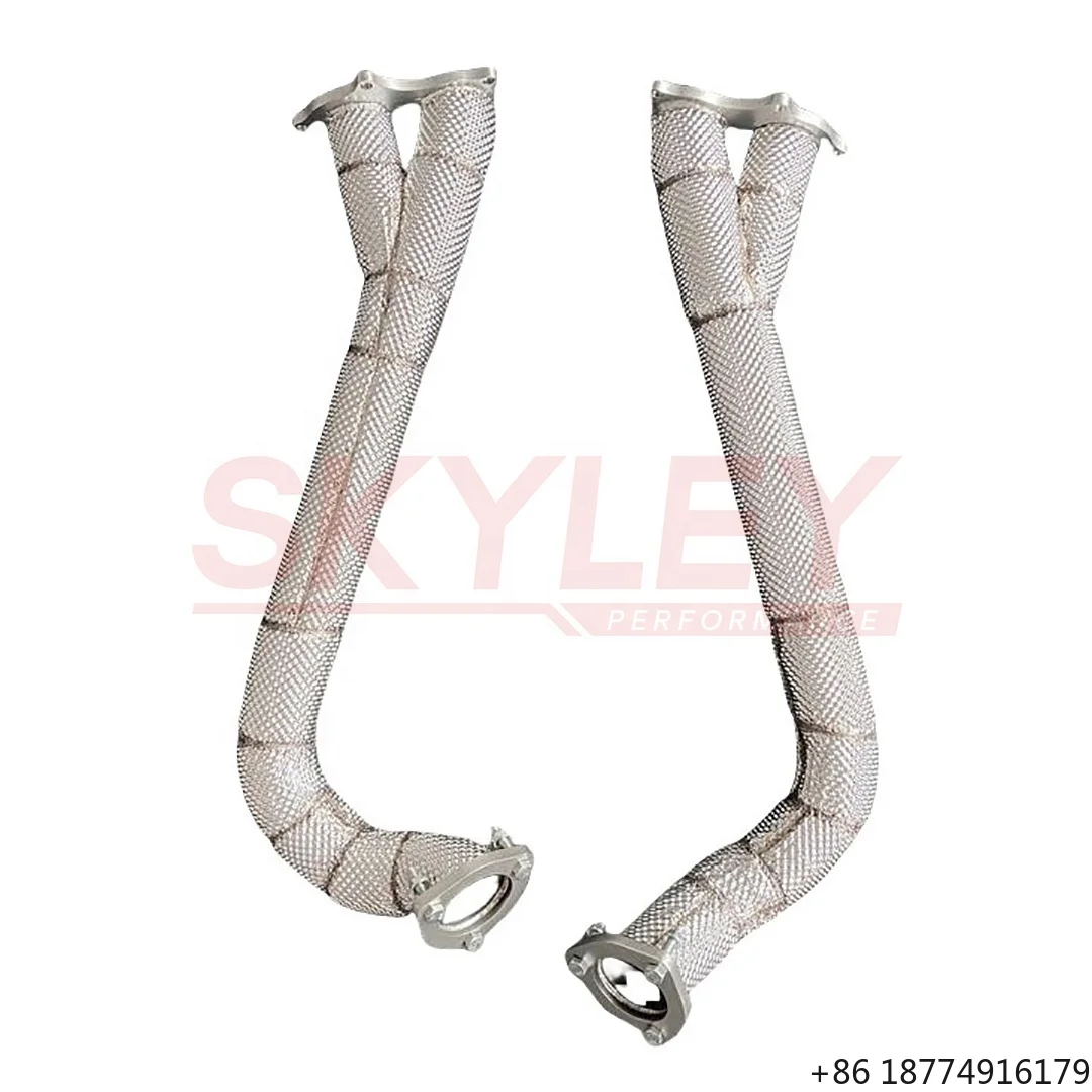 

For 718 GT4 / GTS / Spyder Over Axle Link Pipes 2020+ Heat Shield Downpipe