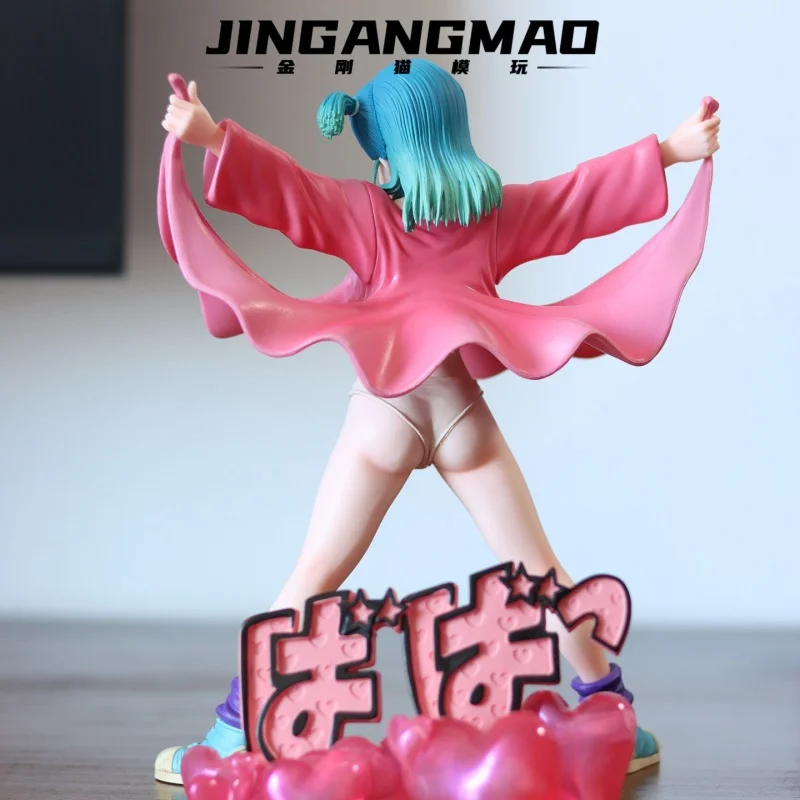 Figura de Ação Bulma de Dragon Ball Z, Escala 1/8, Modelo Bulma com Saia Levantada, Estátua de Menina Bonita, Brinquedo de Coleção, Presente.
