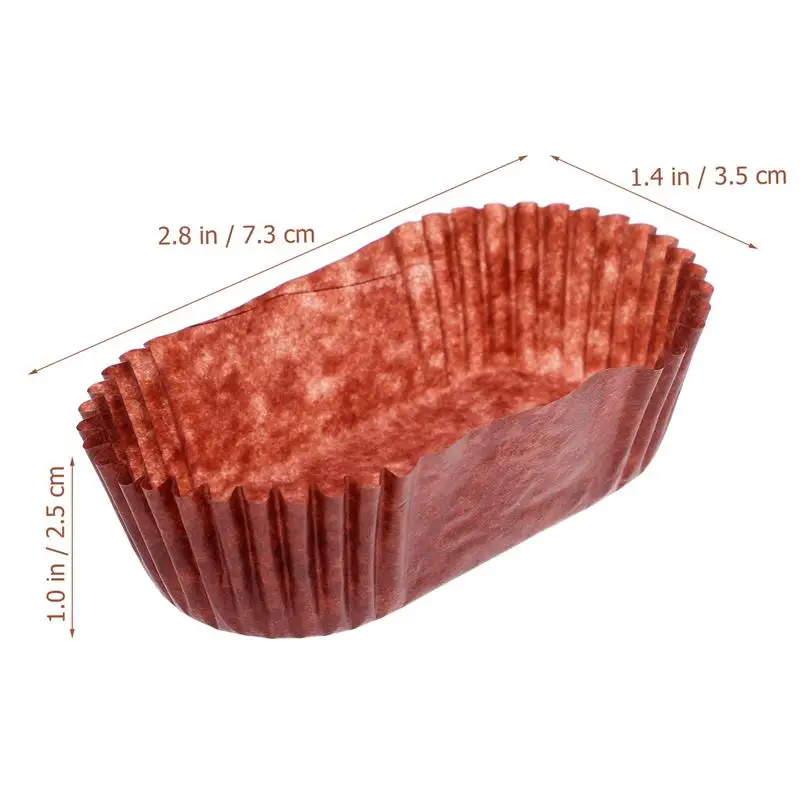 1000 buah cangkir kue Oval cangkir panggang sekali pakai cangkir kue kertas bungkus bentuk perahu cangkir kue untuk kertas sutra menggambar cangkir kertas