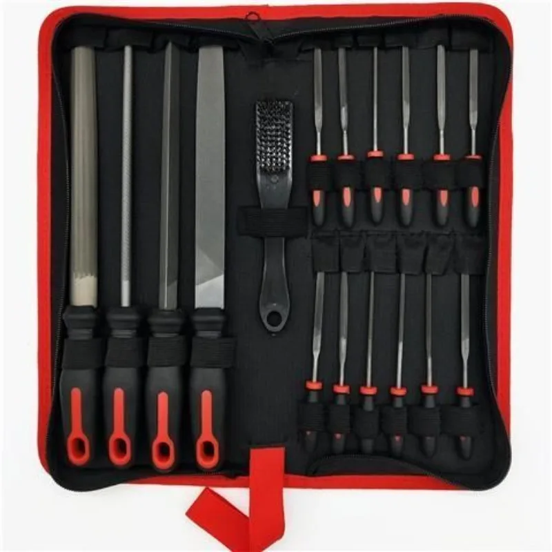 17-piece set of high carbon steel, set of files, grinders, iron grinding tools
