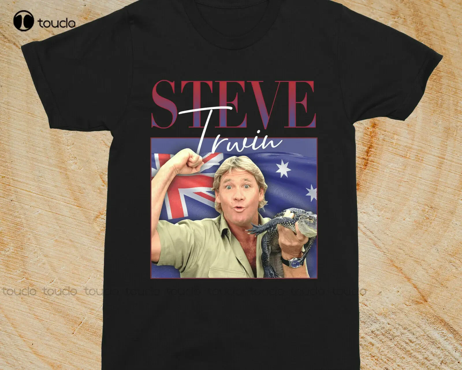 

Steve Irwin The Crocodile Hunter 90S винтажная рубашка с круглым вырезом мужская белая футболка на заказ для взрослых и подростков унисекс модная забавная новая Xs-5Xl