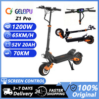 GELEIPU Z1 Pro Silniki 1200 W*2 Prędkość maksymalna 45 km/h Akumulator 52 V 20 Ah Maksymalny zasięg: 70 km Koła 10\