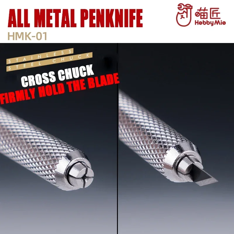 هواية ميو HMK-01 R/B القلم سكين جميع المعادن شفرة حامل Penknife 1710 شفرة ضيقة مجموعة 30 قطعة شفرات الغيار لتقوم بها بنفسك أداة للحرف اليدوية للنموذج