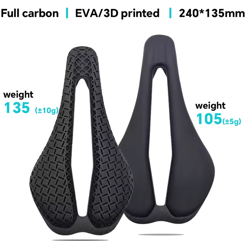 

3D Printed Bike Saddle Carbon Fiber Hollow Comfortable Breathable MTB Mountain Road Bicycle Cycling Saddles