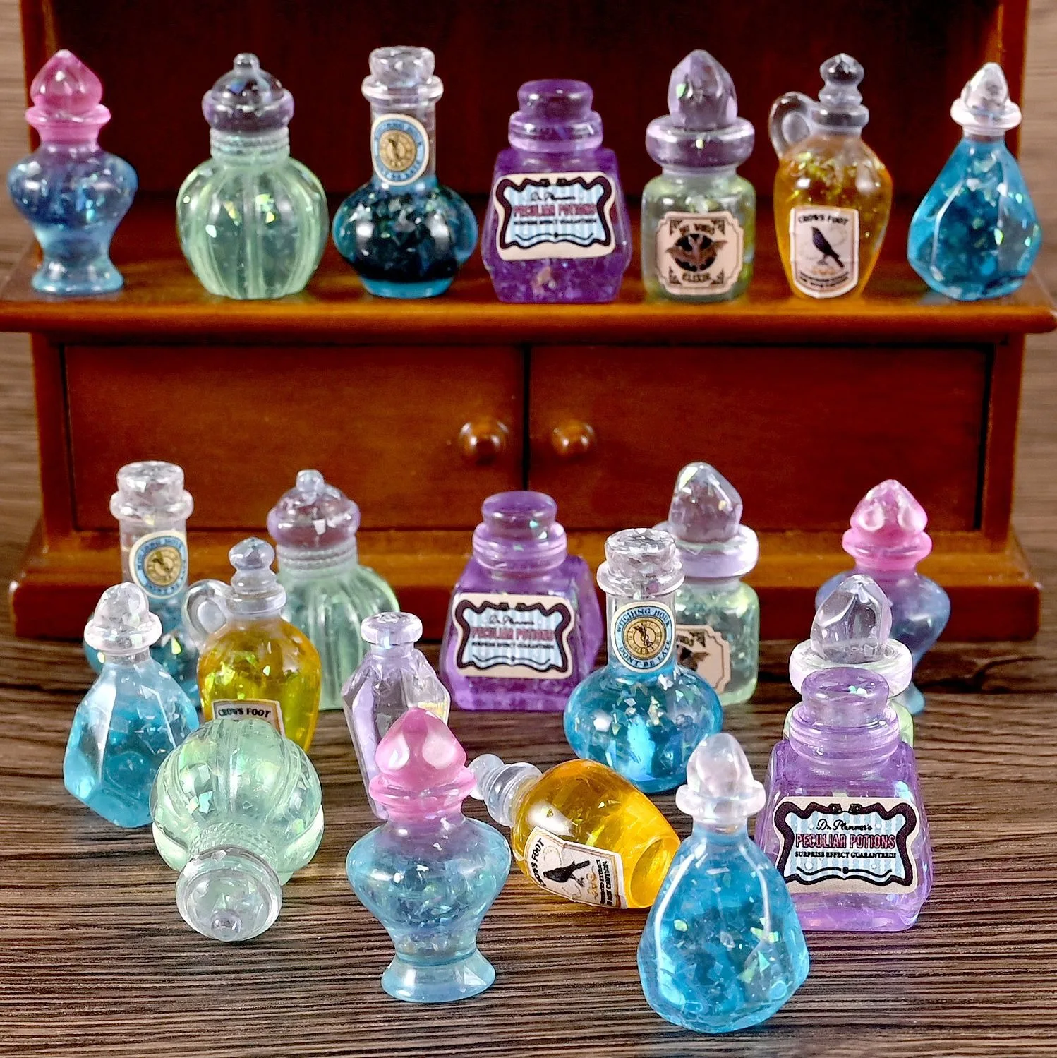 10pcs Dollhouse 1:12 Miniature - Resin Art Bottle recension och pris