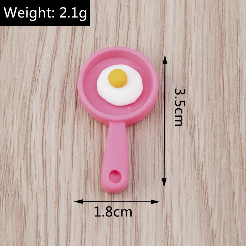 Tusember 10 Stück/Set Niedliche Kawaii Lebensmittel-Anhänger Eier Kuchen Eiscreme Flache Anhänger für Schmuckherstellung Ohrringe Halsketten Zubehör – Detail 8