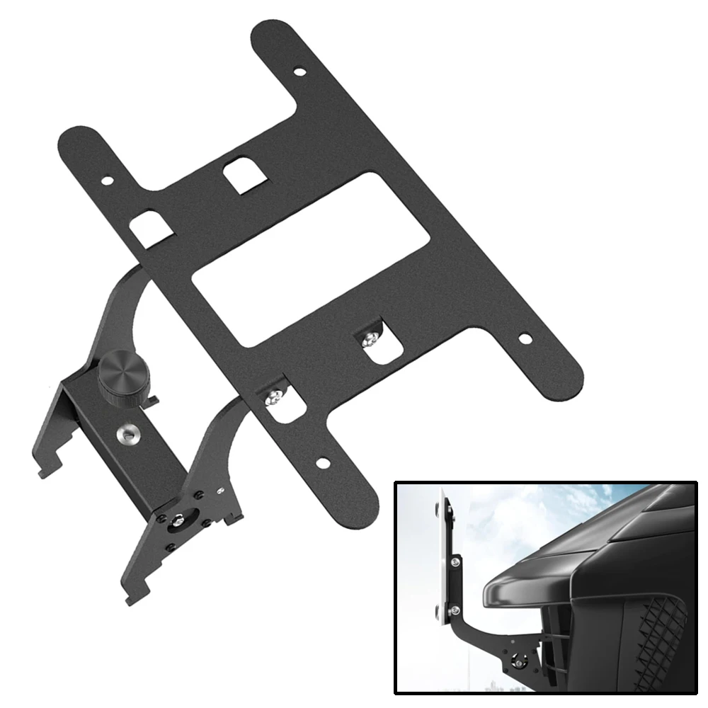 Anti-thief License Plate Holder Front Lock License Plate Holder Mount Modification for Tesla Model 3 2017-2023 Model Y 2020-2023