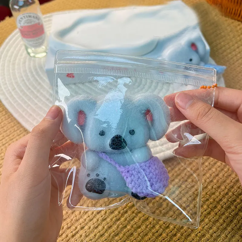 Kawaii Koala zabawka do ściskania powolne odbijanie zabawki Fidget zabawki ręcznie robione silikonowe Stress Relief gniotka zabawki zabawki sensoryczne