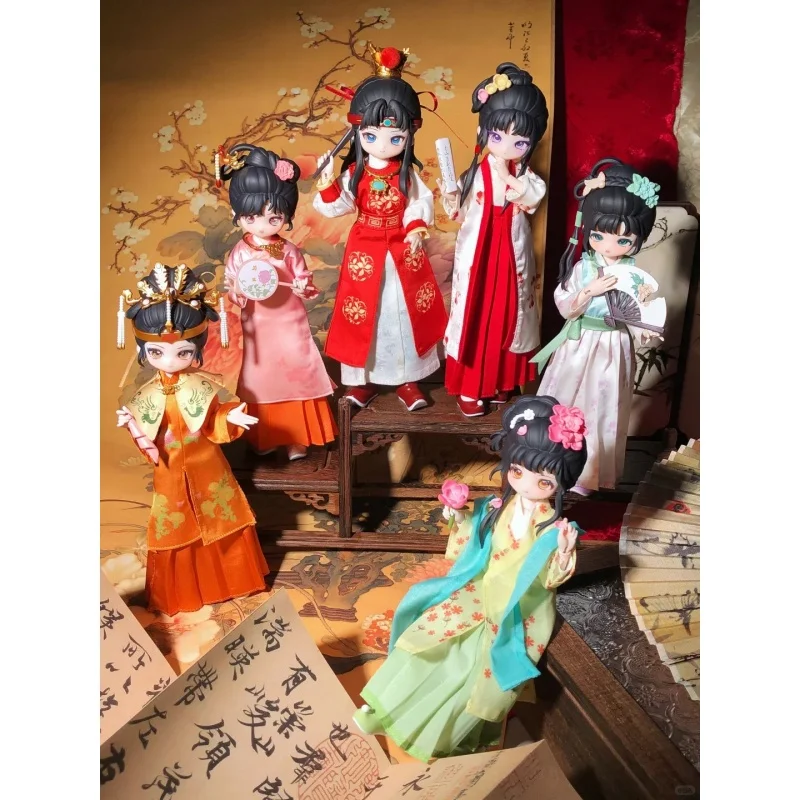 

New In Stock Come4free Dream Of The Red Chamber Bjd Articulated Action Figure Blind Box Collectible Doll Ornament Toy Gift