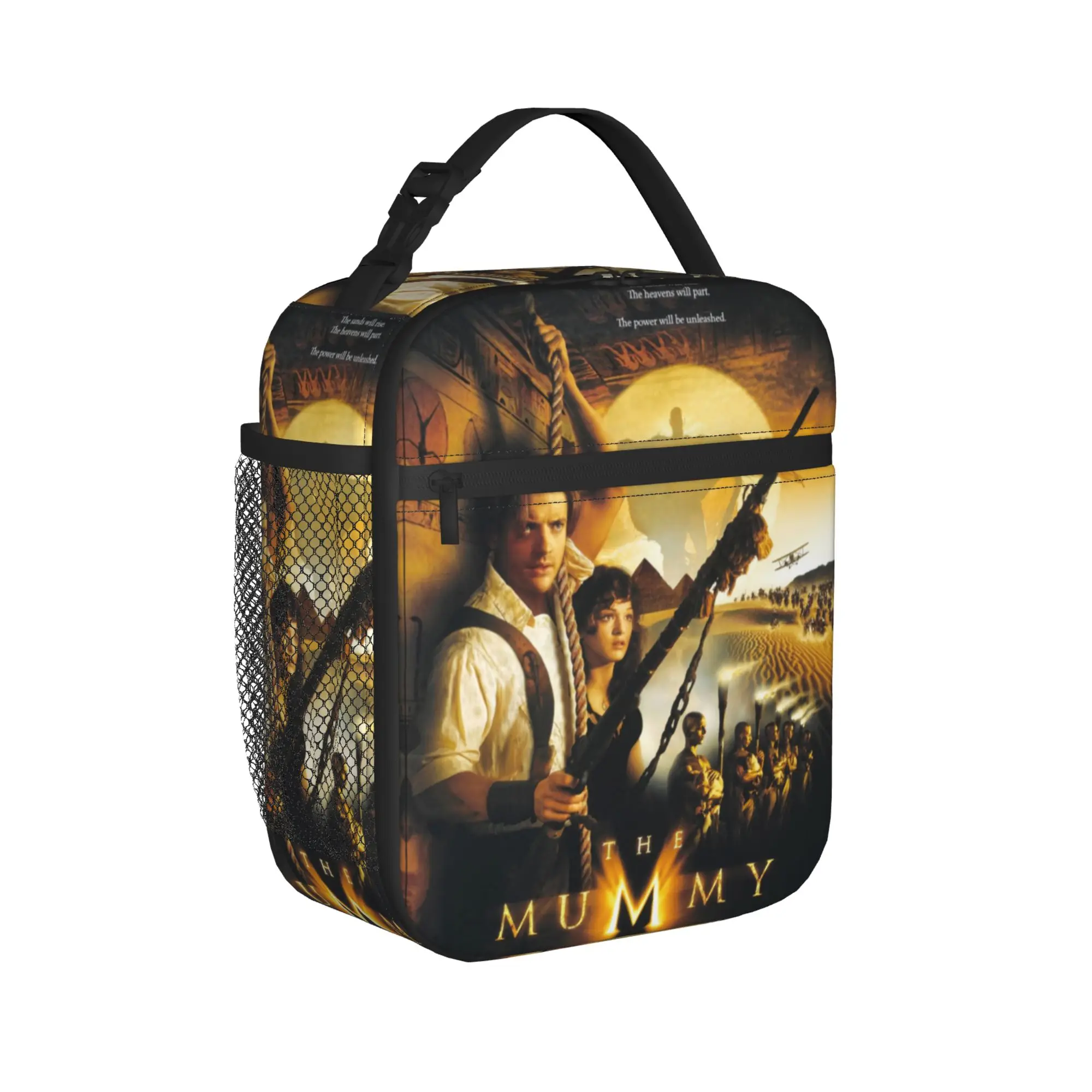 The Mummy Poster Insulated Lunch Bags Cooler Bag Reusable,Meal Container Horror Movie Tote Lunch Box Food Bag College  Picnic