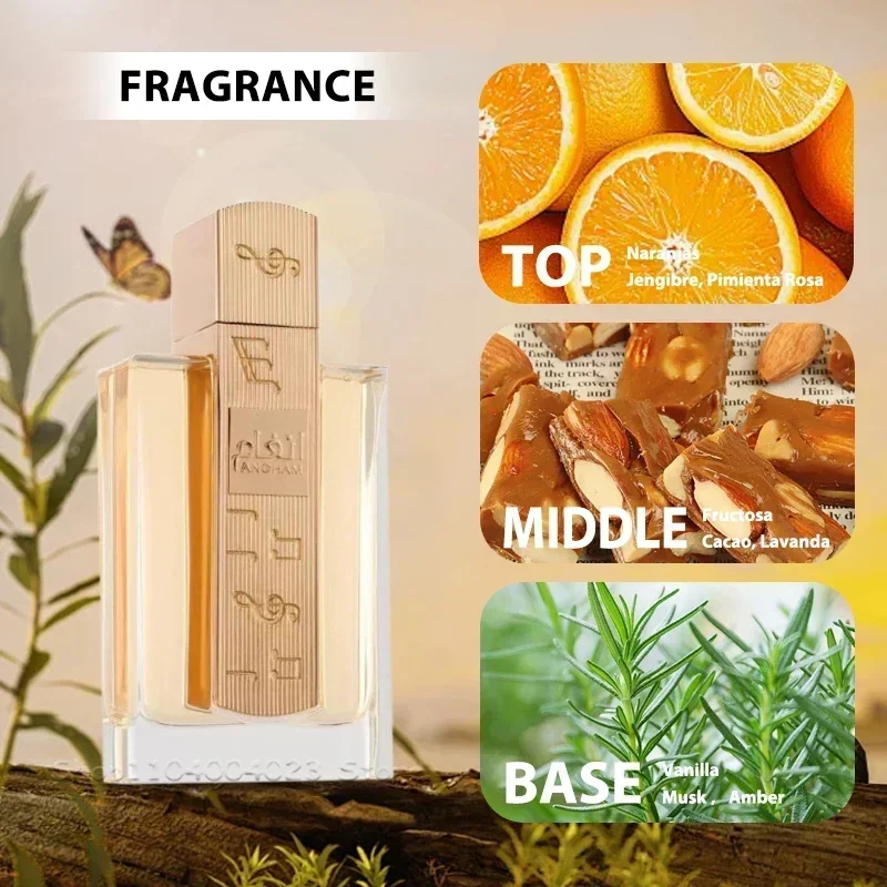 أحدث عطر للنساء ماركة Lattafa Angham Eau De Parfum عطر يدوم طويلاً عربي 100 مل عطر عطر أوم #3