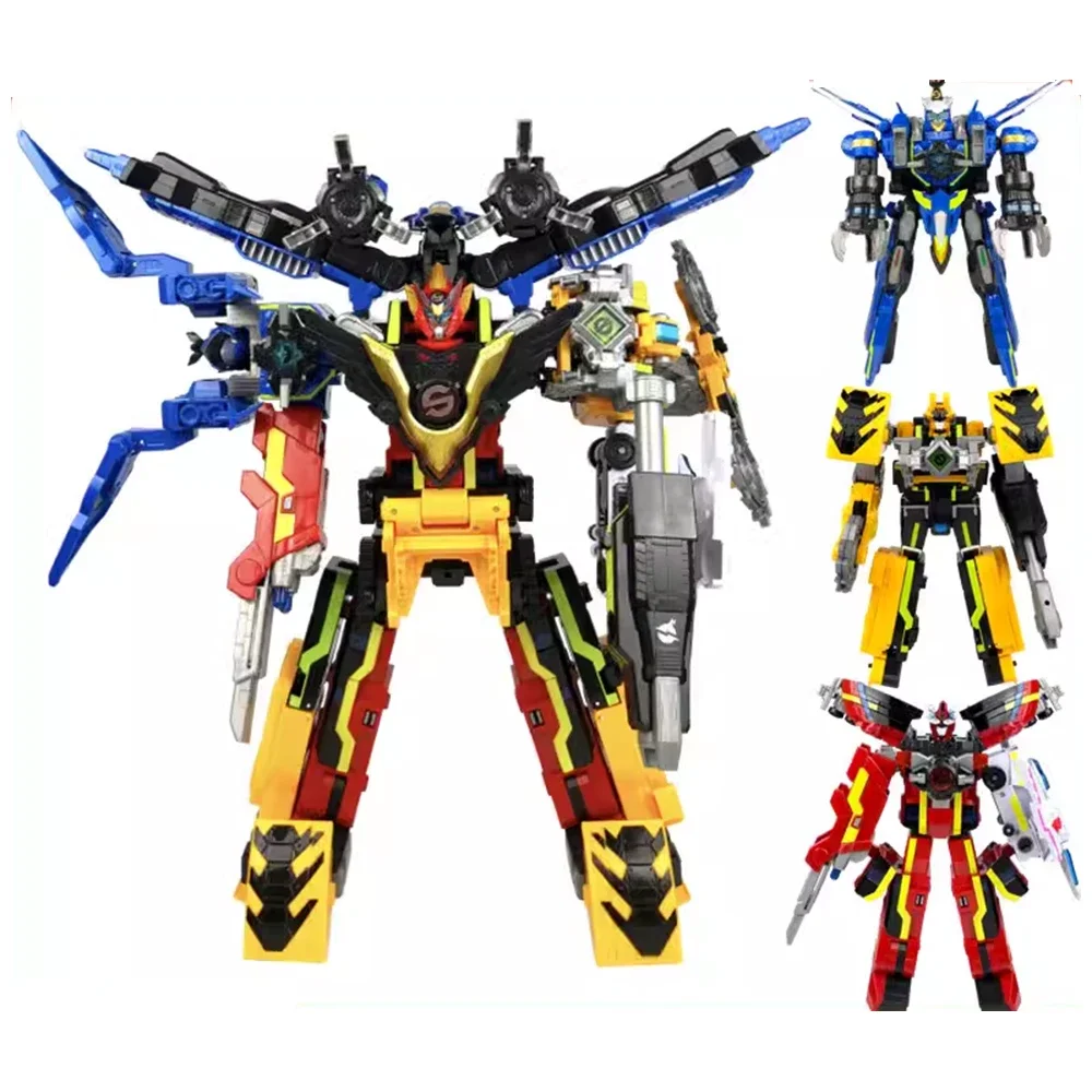 3 In 1 Quantum Troops Combined Robot Figures Quantuam Heroes Mosa Storm Mecha Deformation Model Dinosaur Chariot Toys