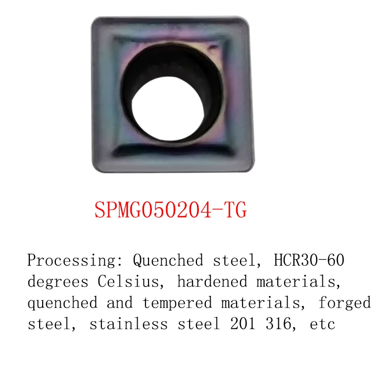 5PCS CNC U drill Insert Quick Violent Drills SPMG 060204 Cutter Inserts Water Jet Drill Square For Stainless Steel