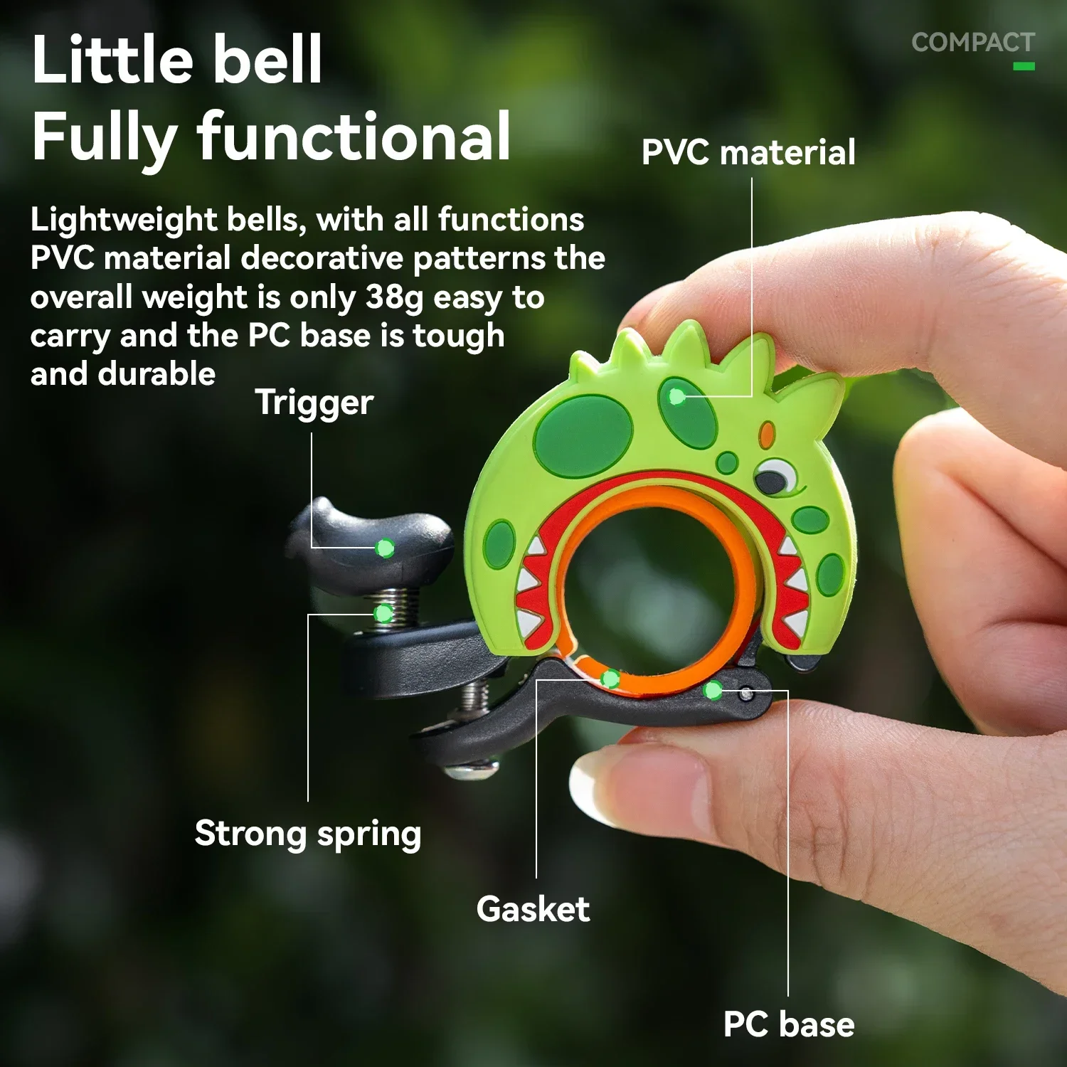 

Аксессуары для шоссейных велосипедов ROCKBROS, руль из сплава, четкий звук охранной сигнализации, звонок для велосипеда с мультяшным звонком для звонков
