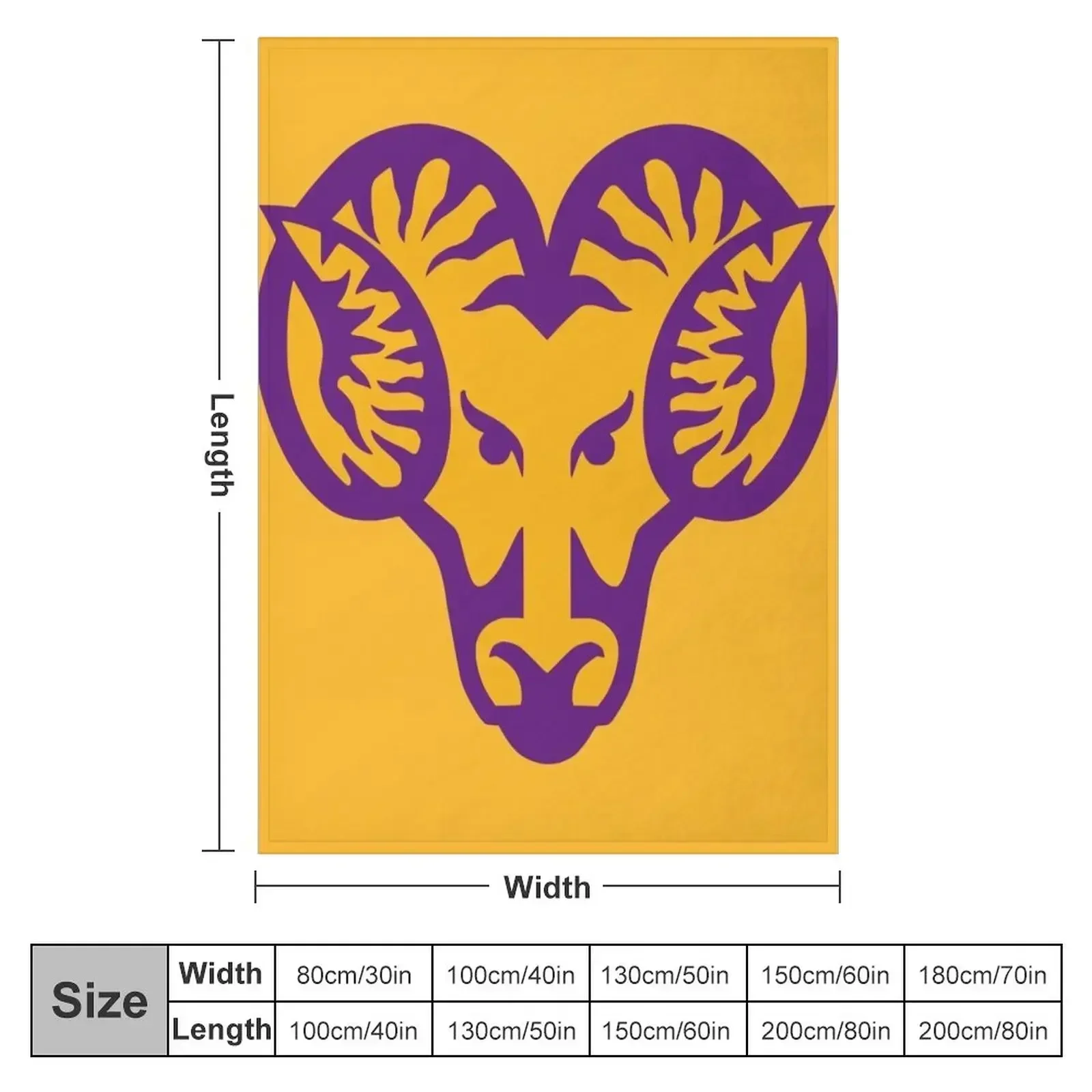 The West Chester Golden Rams Throw Blanket Beach Beautifuls Personalized Gift Blankets