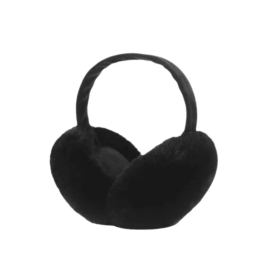 Foldable Earmuffs Stylish Plush Ear Warmers Women Ear Muffs Foldable Winter Earmuffs For Fishing Cycling Winter