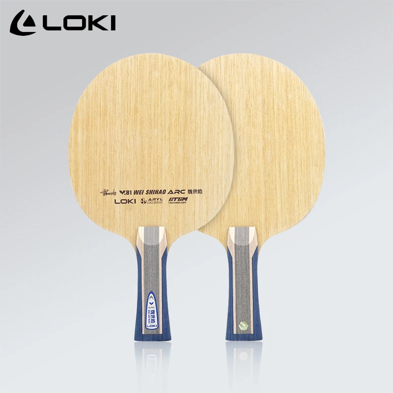 Fotografia 4: Raquete de Tênis de Mesa Original LOKI ARC/ADC WEI SHIHAO com 5 Madeiras e 2 Carbonos, com Caixa Original FL/CS