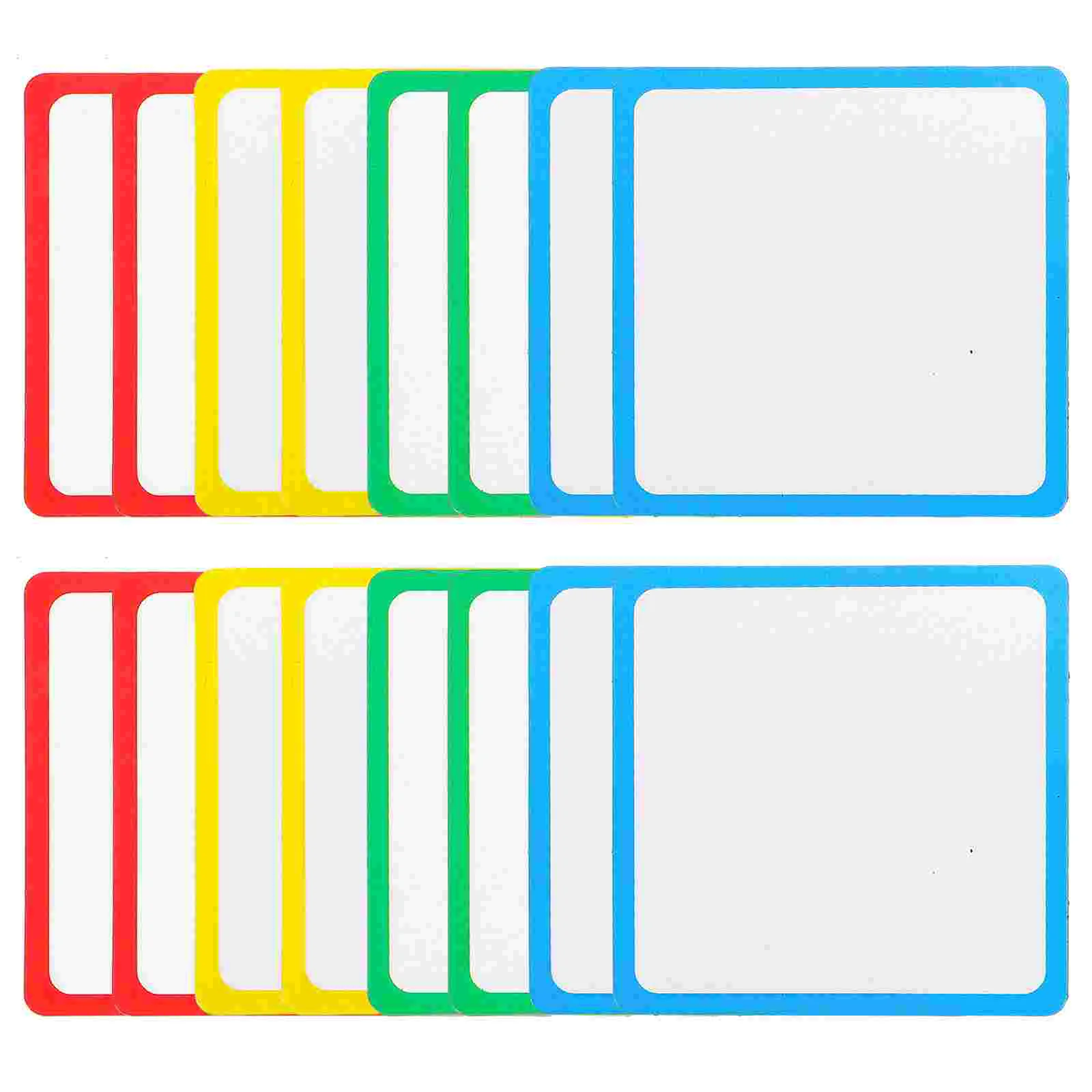 16 Pcs Erasable Label Dry Erase Magnets Magnetic Name Tags Labels for Classroom Whiteboard Writing on The Blackboard