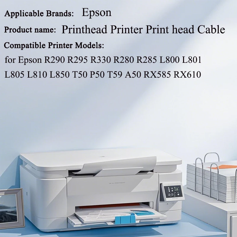 L800 Print Head Cable For Epson L800 R330 L805 T50 T60 L801 L850 For Epson T60 Printhead Cable