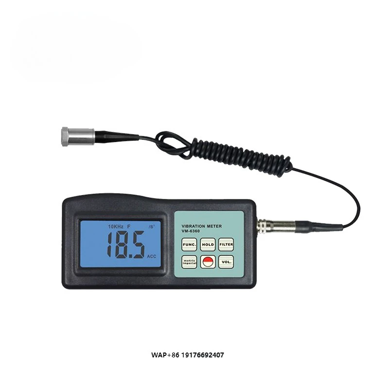 Digital Vibration Meter Vibrometer Tester Gauge Measure Precision Sensitivity Accelerometers