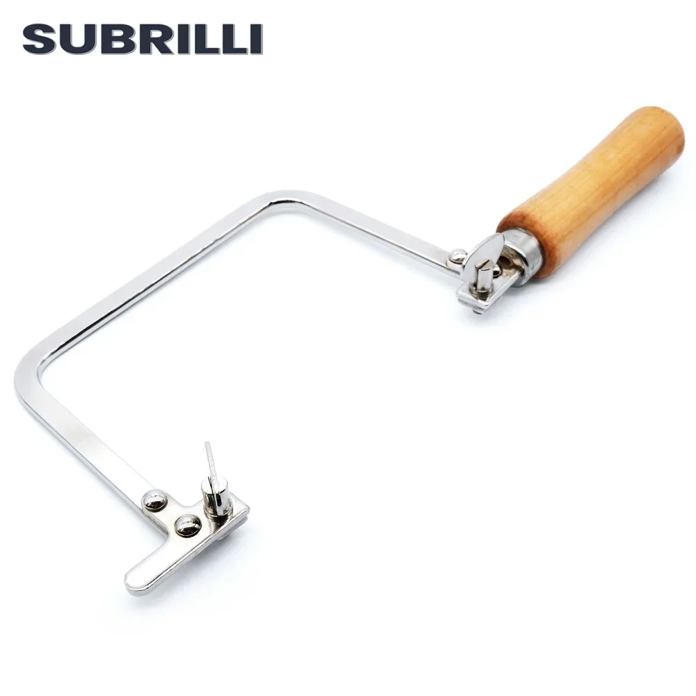 SUBRILLI U شكل منحنى المنشار القوس مجوهرات خشبية اليد المنشار الإطار زهرة نمط خط نشر اليد جارلاند النقش لتقوم بها بنفسك سلك المنشار