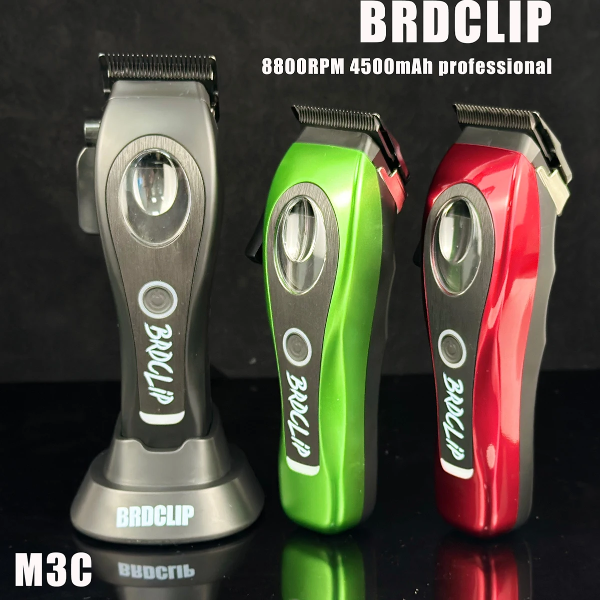 

BRDCLIP M3C 8800 об/мин профессиональная машинка для стрижки волос DLC Blade Парикмахерская 4500 мАч машина для стрижки волос мужской триммер базовое зарядное устройство