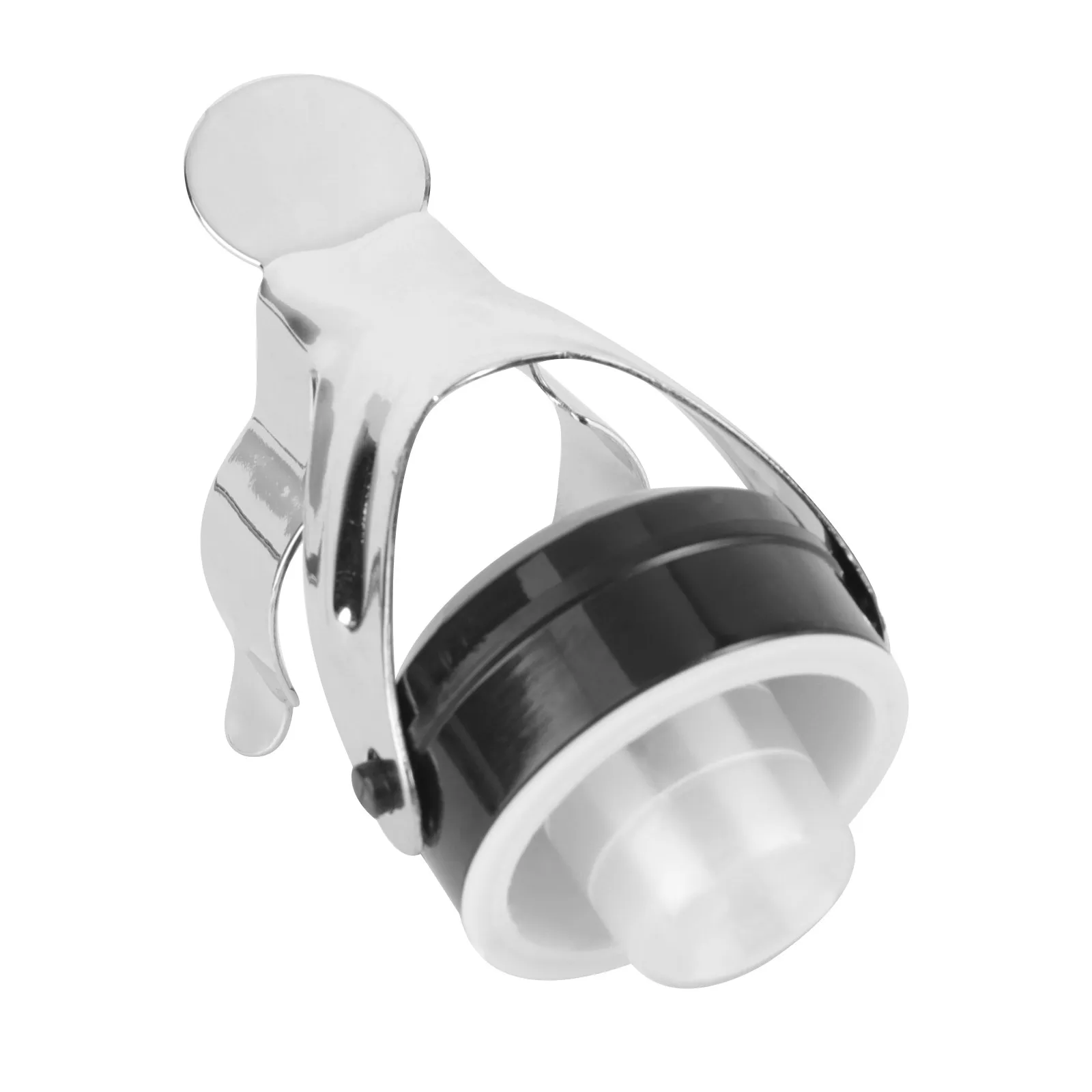 Ergonomic Stainless Steel Wine Stopper for Cava Sparkling Wine Preserves 4.9x6.5cm Airtight